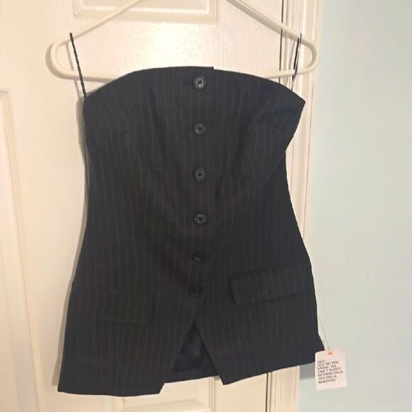 Black Fitted topshop top size 6 for Stylish Layering - Picture 1 of 3